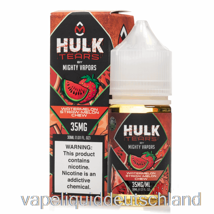 Wassermelonen-Strohmelonen-Kaubonbons – Hulk-Tränen-Salze – 30 Ml, 50 Mg Vape-Flüssigkeit